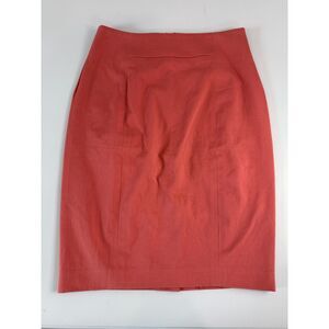 Ann Taylor LOFT Pencil Skirt Pink Lined Cotton Rayon Spandex Women's 0 - NWT